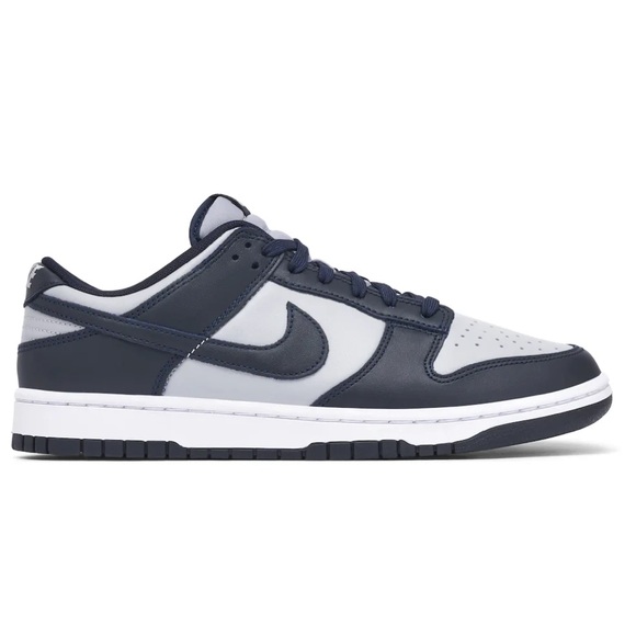Youth Sz 7Y (Euro Sz 40) Nike Dunk Low Georgetown Shoes Wolf Grey/Dark Obsidian - Picture 3 of 16